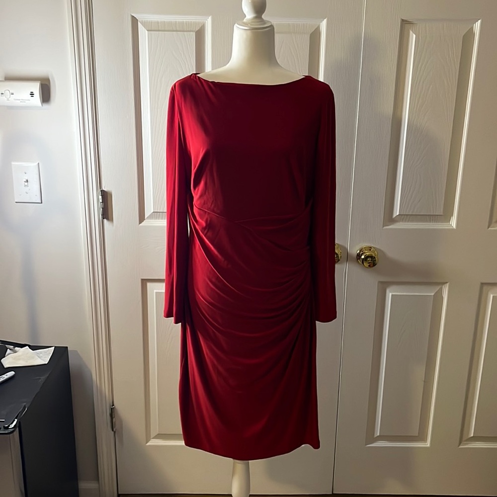 Ralph Lauren Long sleeved red dress